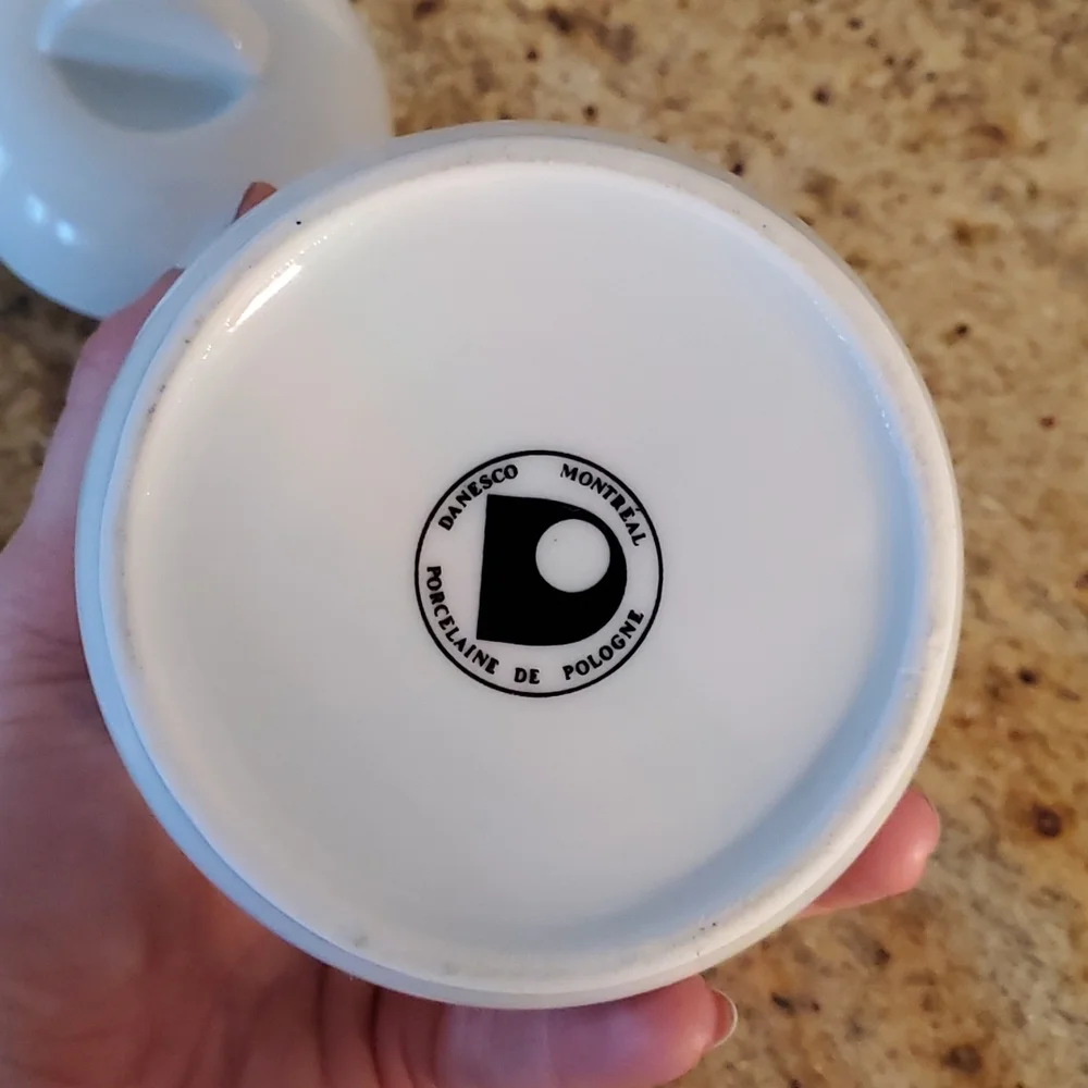 Danesco porcelaine de pologne cups and sugar bowl - Picture 13 of 13